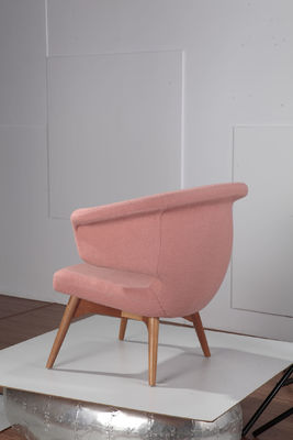 Hot Sale Living Room Wooden Base Munich lounge Fiberglass Chair In Fabric