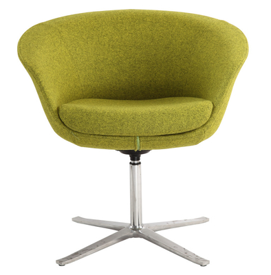 Molded Foam Cashmere Upholstered Modern Restaurant Chairs With Swivel Base