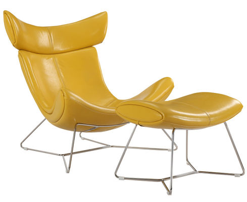 De hoge Achterleunstoel van Replicaeames Daw, de Occasionele Stoelen van de Leerreplica